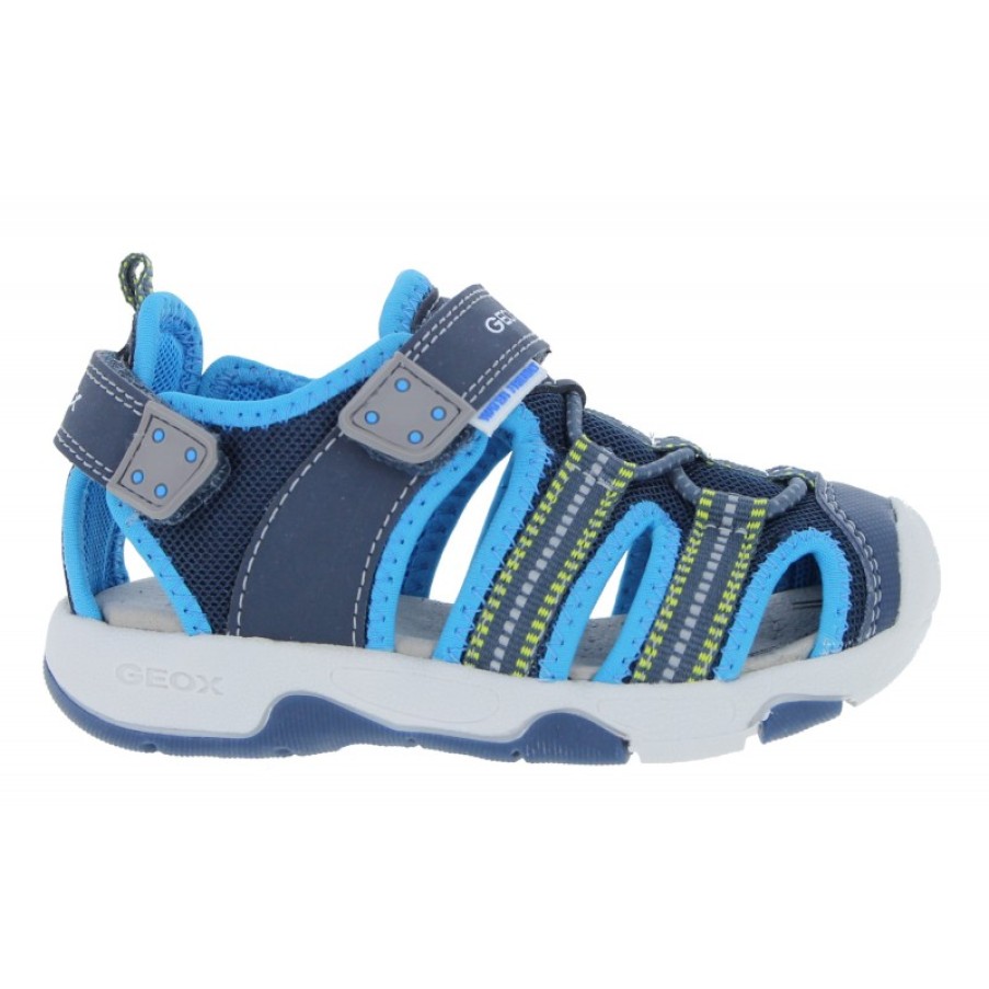 Children'S Geox Boys Sandals | B920Fb B S.Multyb B Closed Toe Sandals - Navy/Azure