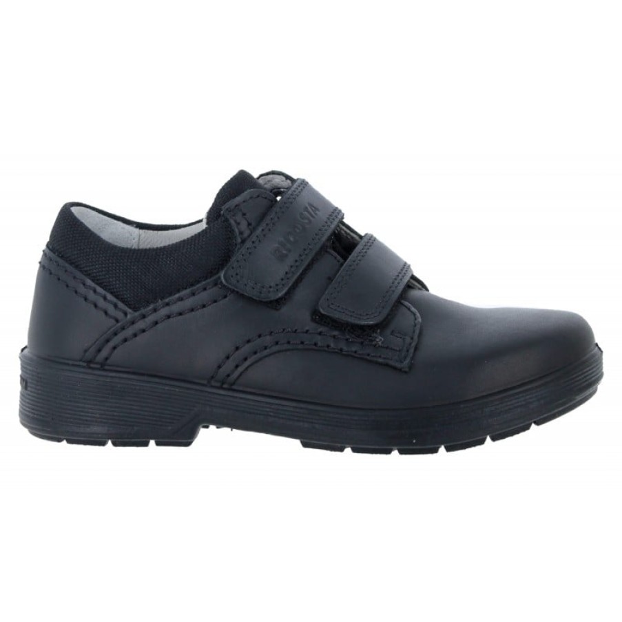 Children'S Ricosta Boys School Shoes | William 4100102 School Shoes - Black Leather