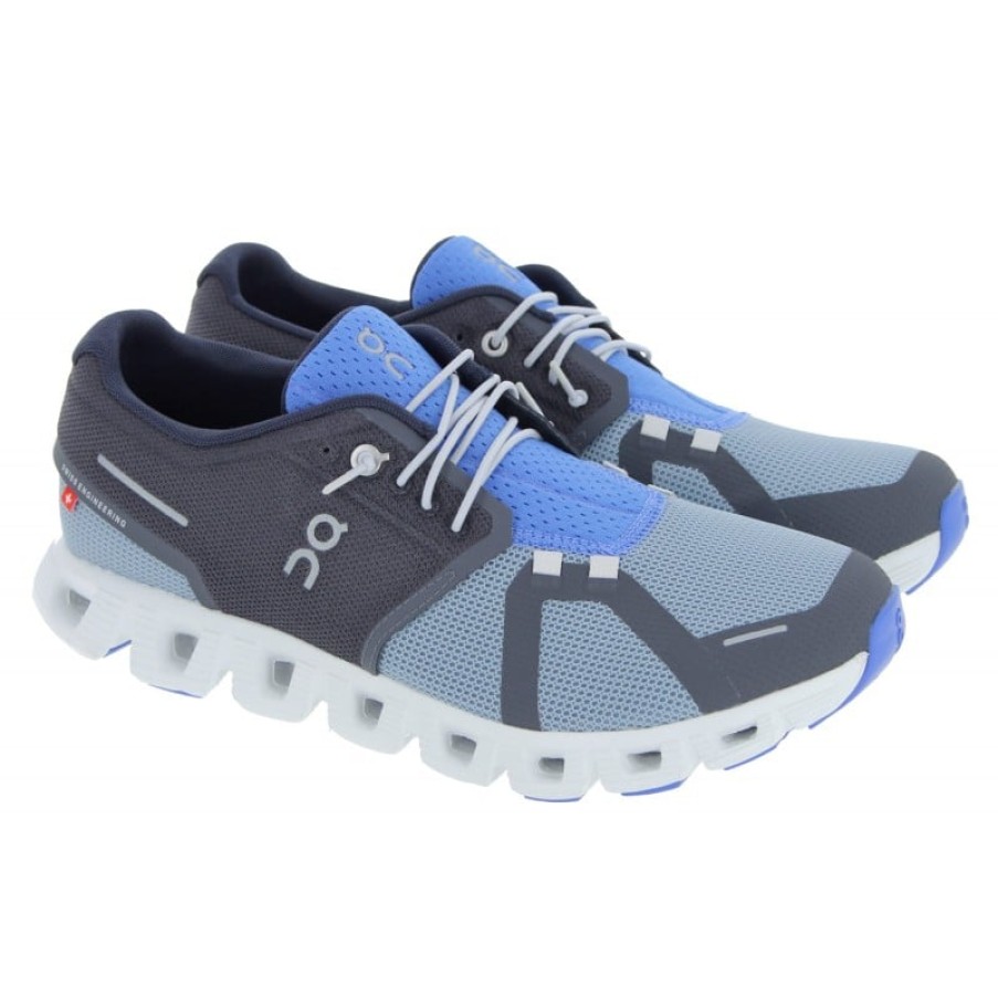 Men'S On Running | Cloud 5 Push 69.98866 Trainers - Eclipse/Chambray