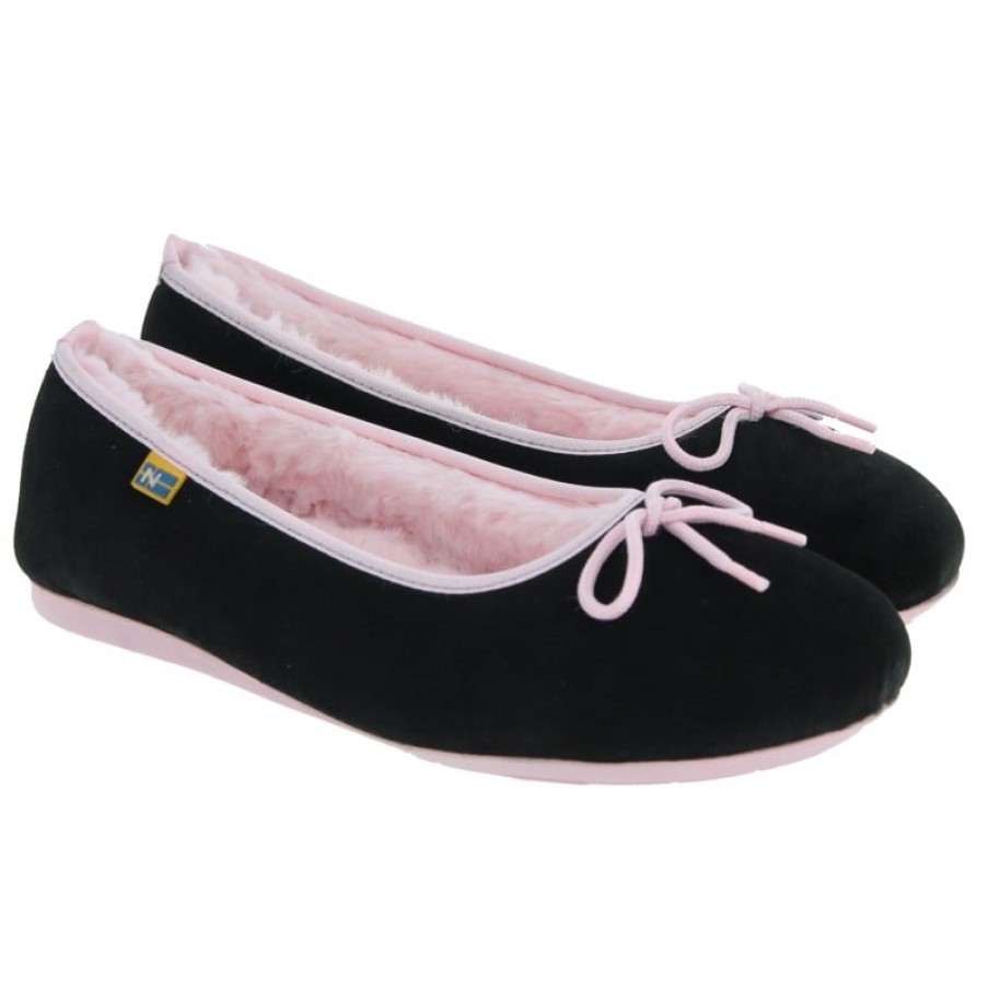 Women'S Nordikas | 2011 Slippers - Black Suede