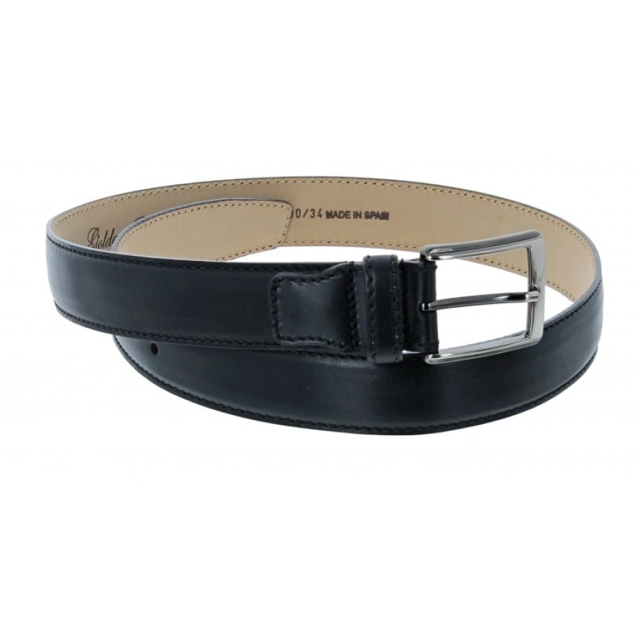 Men'S The Golden Boot | Golden Boot 10876 Belt - Black Leather