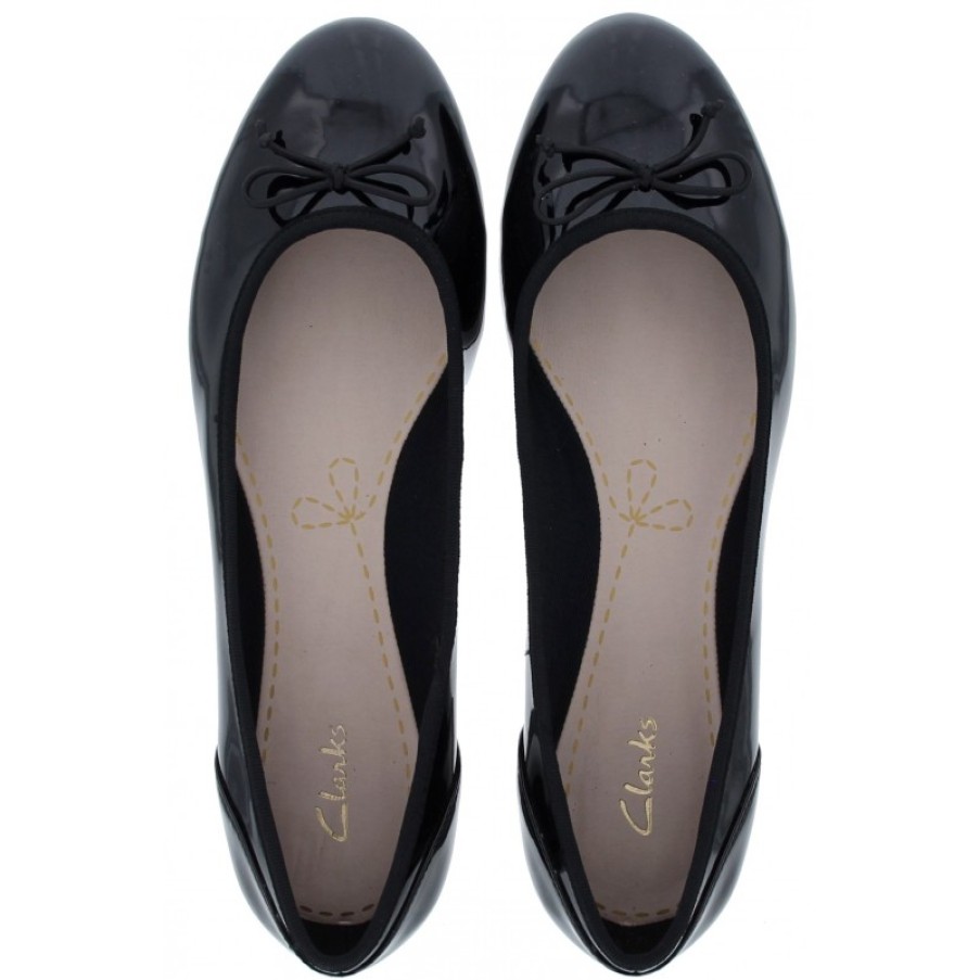 Women'S Clarks | Couture Bloom Slip-On Shoes - Black Patent