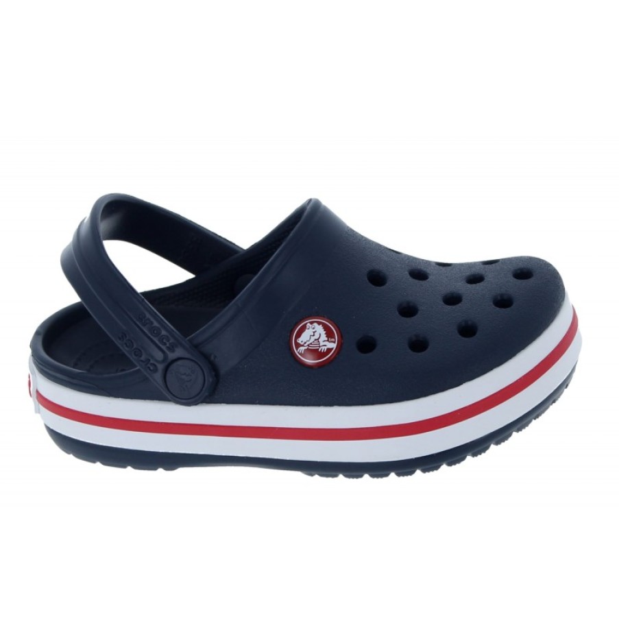 Children'S Crocs Girls Sandals | Kids Crocband Clogs 204537 - Navy