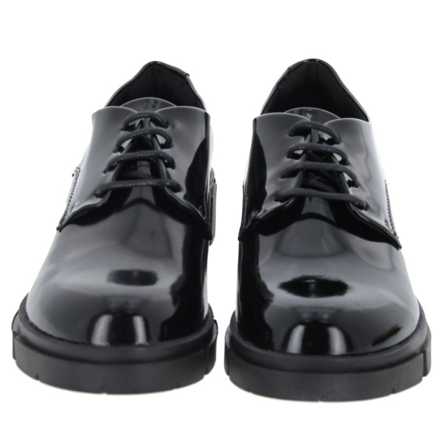 Children'S Clarks Teen Girls School Shoes | Teala Lace Shoes - Black Patent