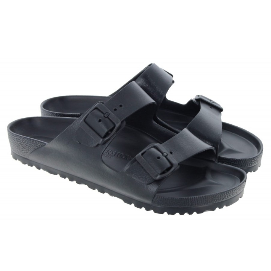 Men'S Birkenstock | Arizona Essentials 0129421 Sandals - Black Eva