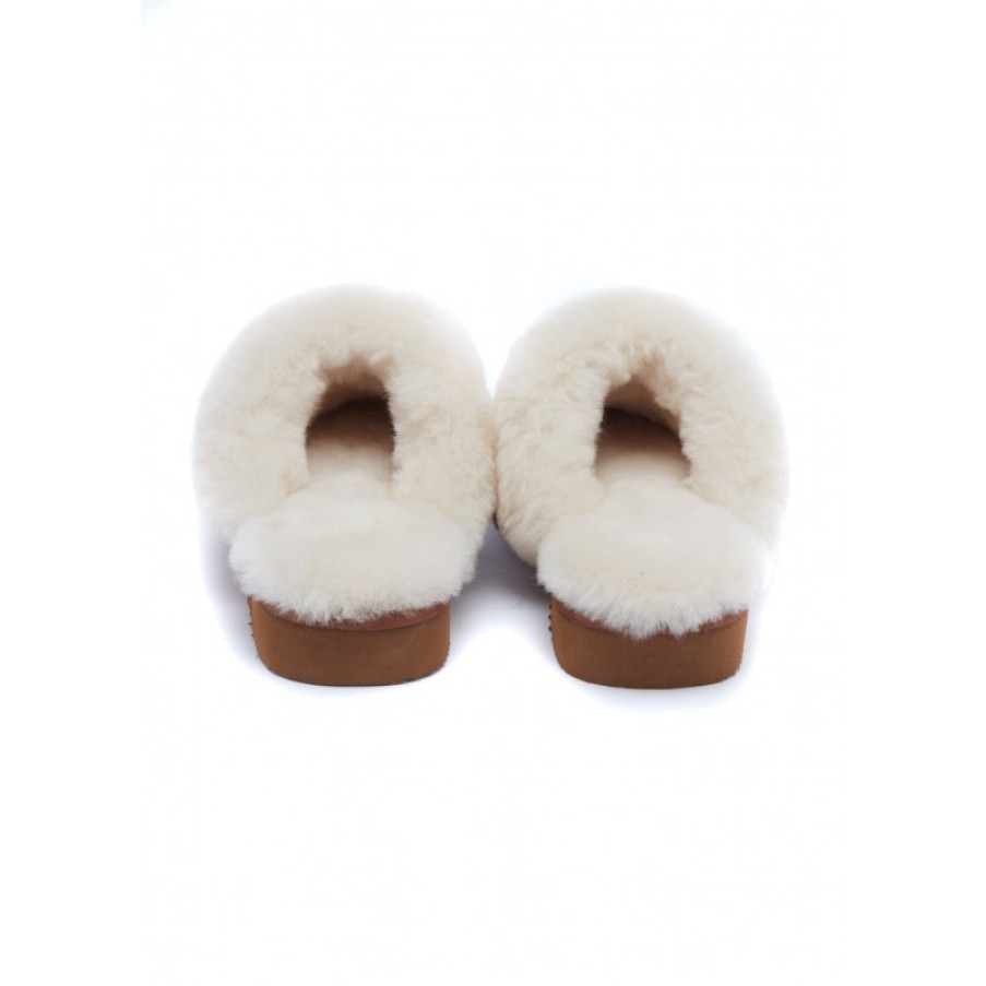 Women'S Holland Cooper | Hc Shearling Slippers - Tan Suede