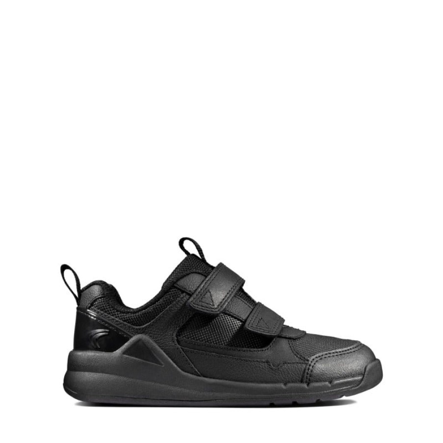 Children'S Clarks Boys Trainers | Orbit Sprint Toddler Trainers - Black