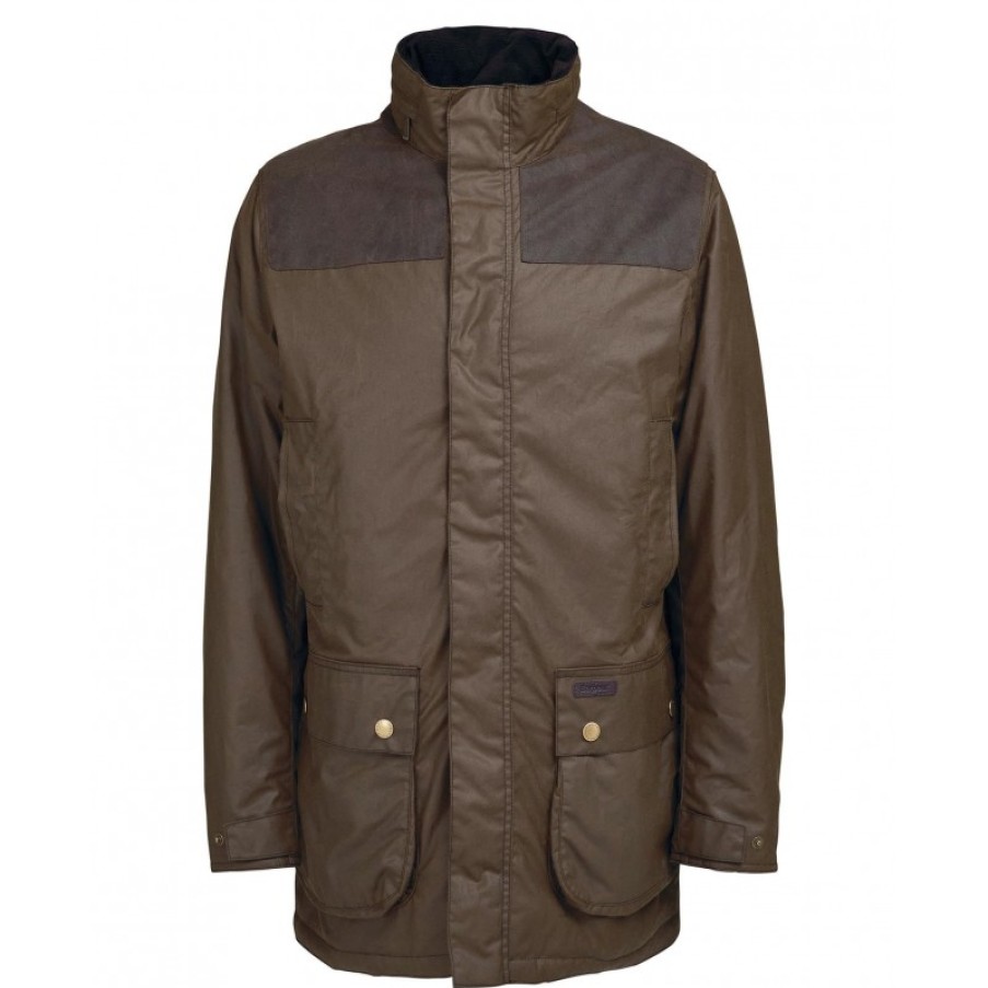 Men'S Barbour | Alston Wax Mwx2187 Jacket - Brown