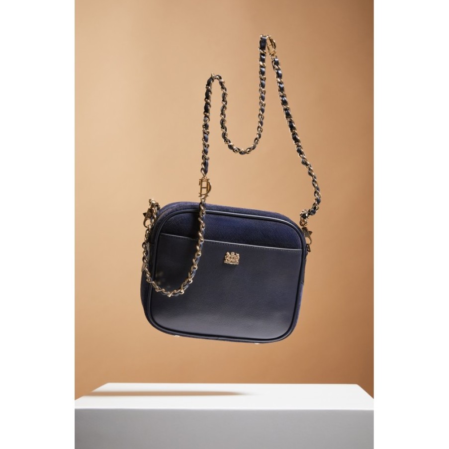 Women'S Holland Cooper | Soho Camera Bag - Ink Navy Suede