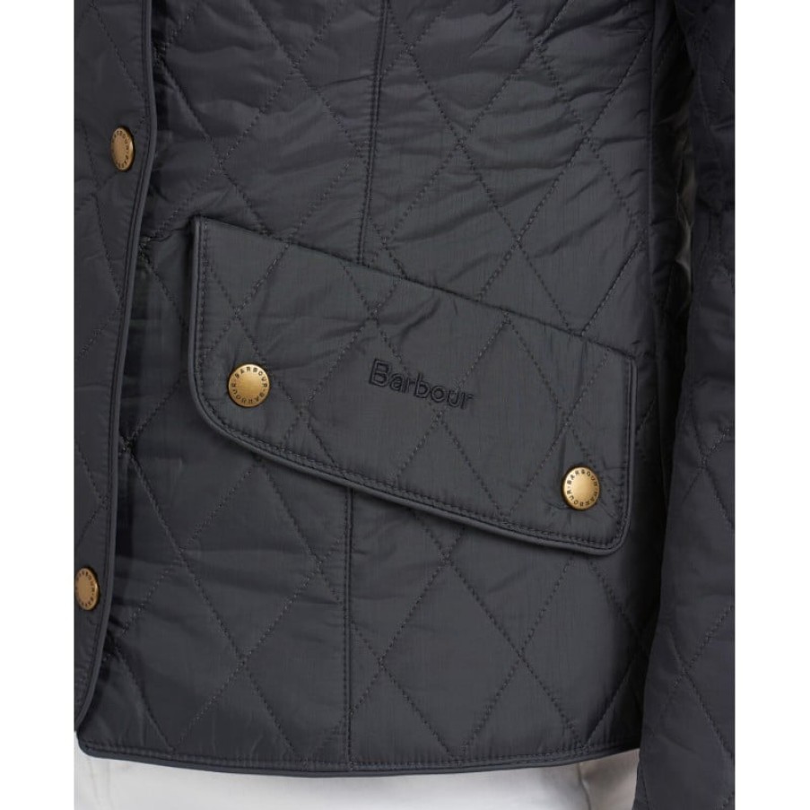 Women'S Barbour | Flyweight Cavalry Quilt Lqu0228 - Blue Textile