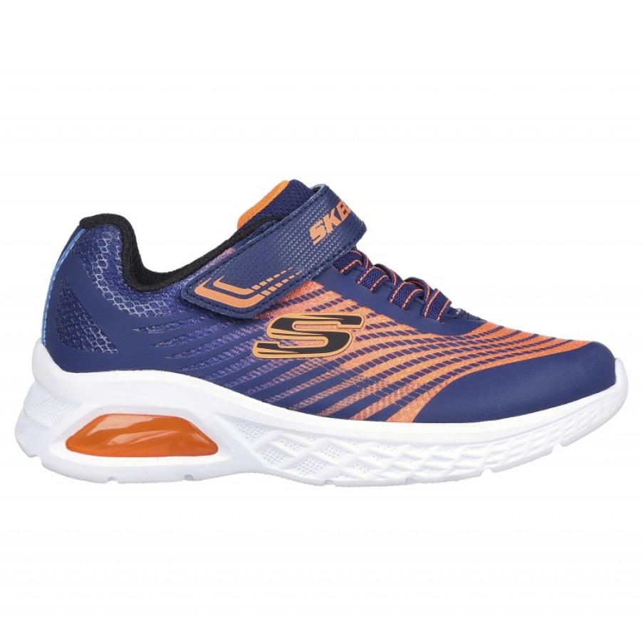 Children'S Skechers Boys Trainers | Microspec Max Ii 403930L Trainers - Navy/Orange