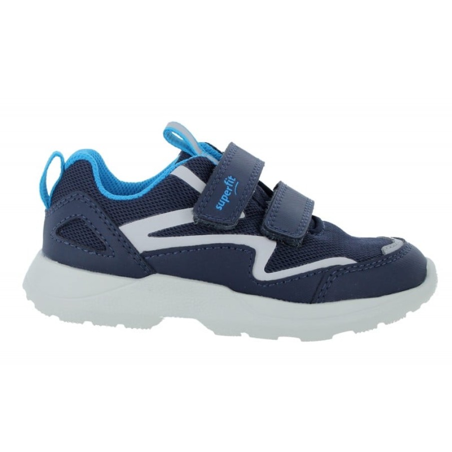 Children'S Superfit Boys Trainers | Rush Trainers - Blue/Turquoise