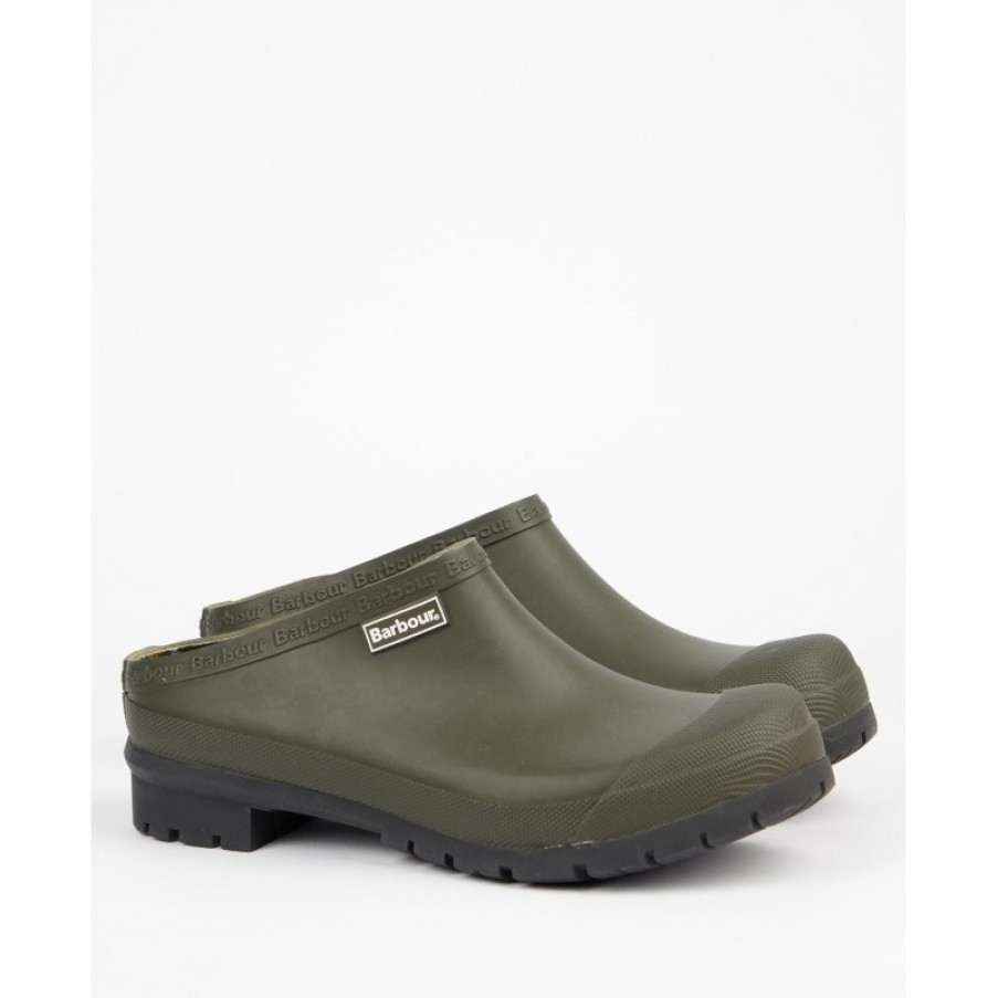 Men'S Barbour | Quinn Garden Clogs - Olive