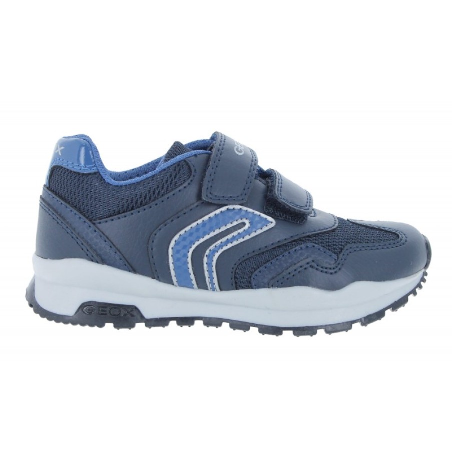 Children'S Geox Boys Trainers | J0415A J Pavel Trainers - Navy / Dk Avio