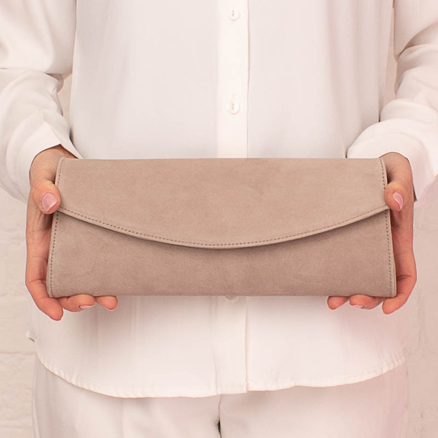 Women'S The Golden Boot | Golden Boot C-53 Clutch Bag - Desert Suede