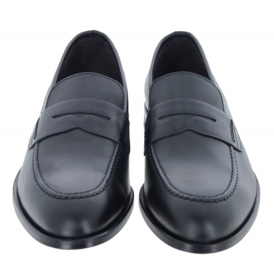 Men'S The Golden Boot | Golden Boot Marco 4520 Loafers - Black Leather