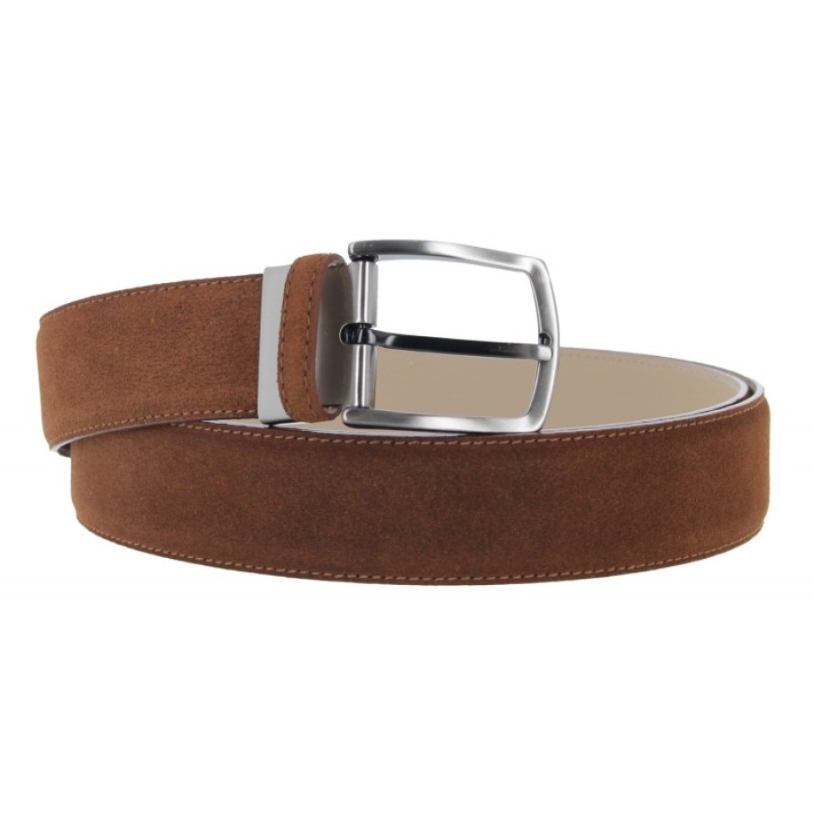 Men'S The Golden Boot | Golden Boot 11231 Belt - Tan Suede