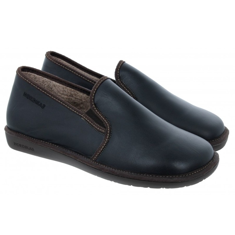 Men'S Nordikas | Noble 663 Slippers - Black Leather