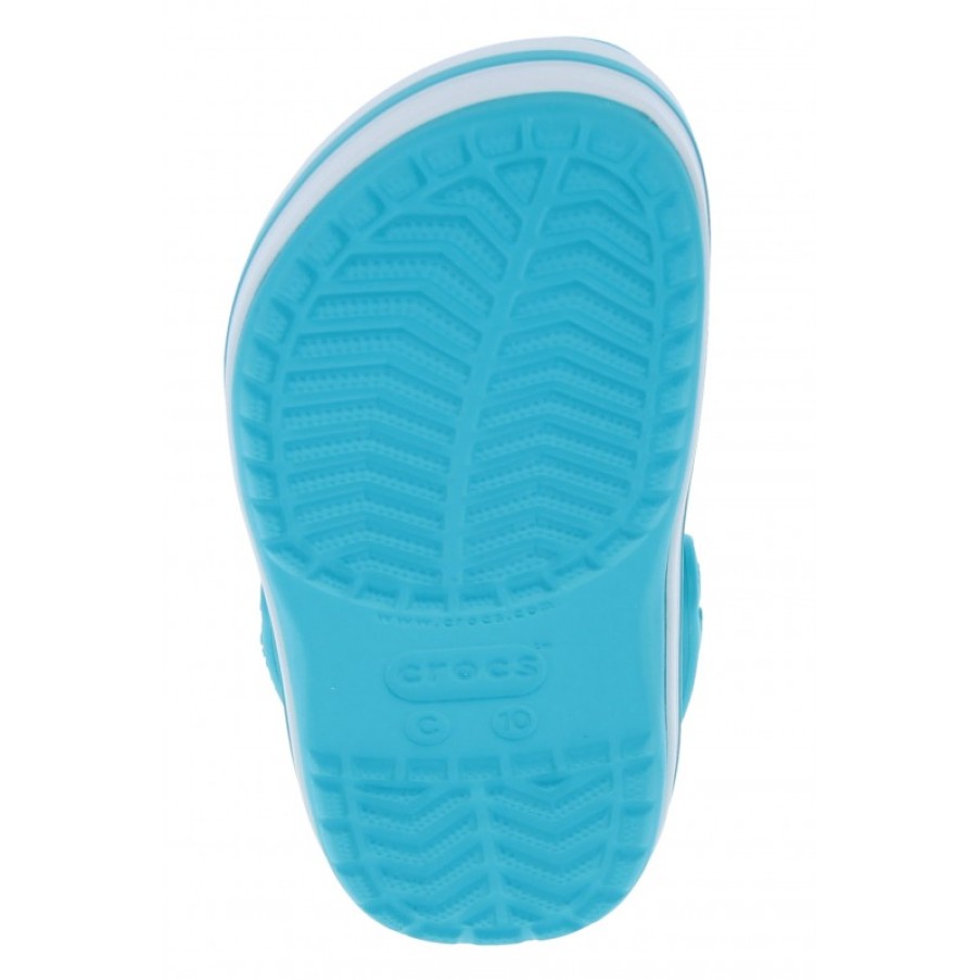 Children'S Crocs Girls Sandals | Kids Crocband Clogs 204537 - Digital Aqua