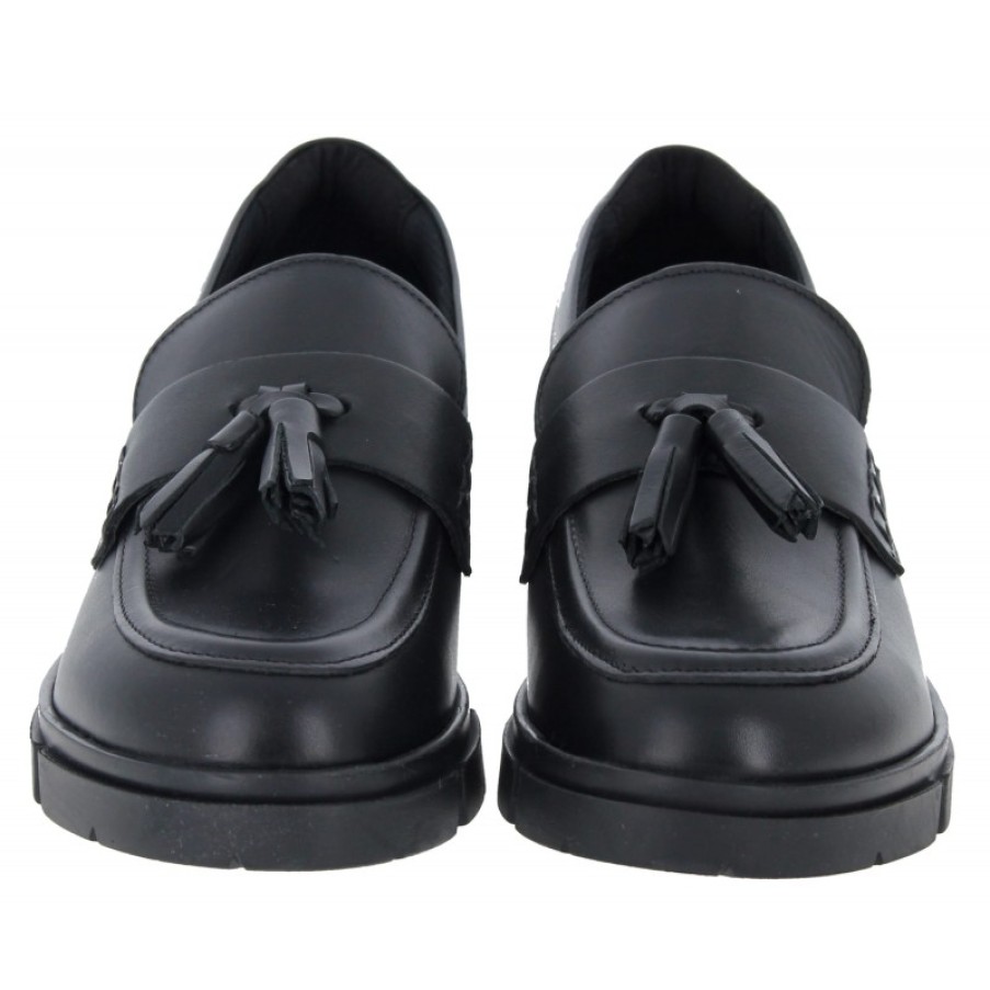 Children'S Clarks Teen Girls School Shoes | Teala Loafer - Black Leather