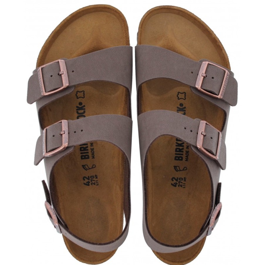 Men'S Birkenstock | Milano 634501 Sandals - Mocha Birko -Flor