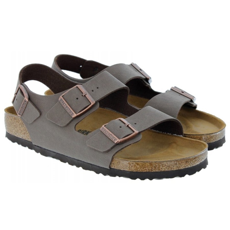 Men'S Birkenstock | Milano 634501 Sandals - Mocha Birko -Flor