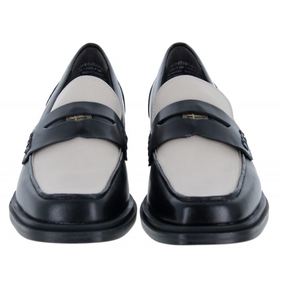 Women'S Tamaris | Sinia 24203 Loafer - Black Comb Leather