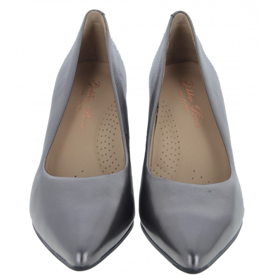 Women'S The Golden Boot | Golden Boot Julianna 2 75000 Court Shoes - Pewter Leather