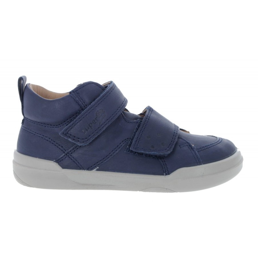 Children'S Superfit Boys Shoes | Superfree Hi-Tops - Navy