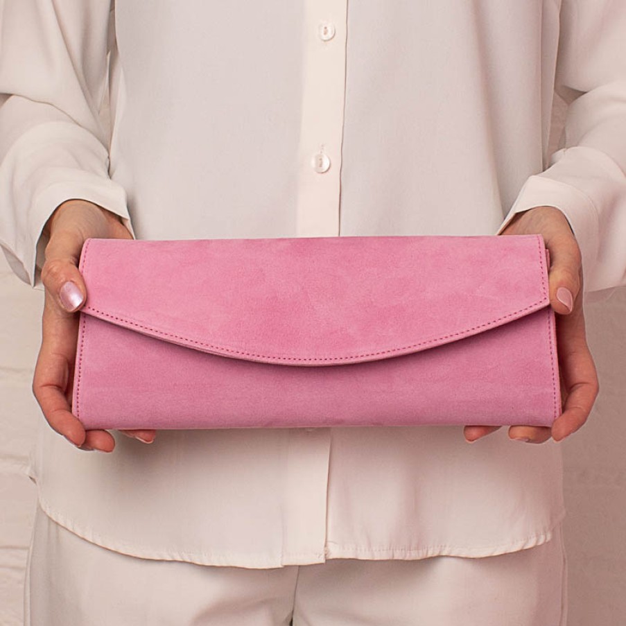 Women'S The Golden Boot | Golden Boot C-53 Clutch Bag - Pink Soho Suede