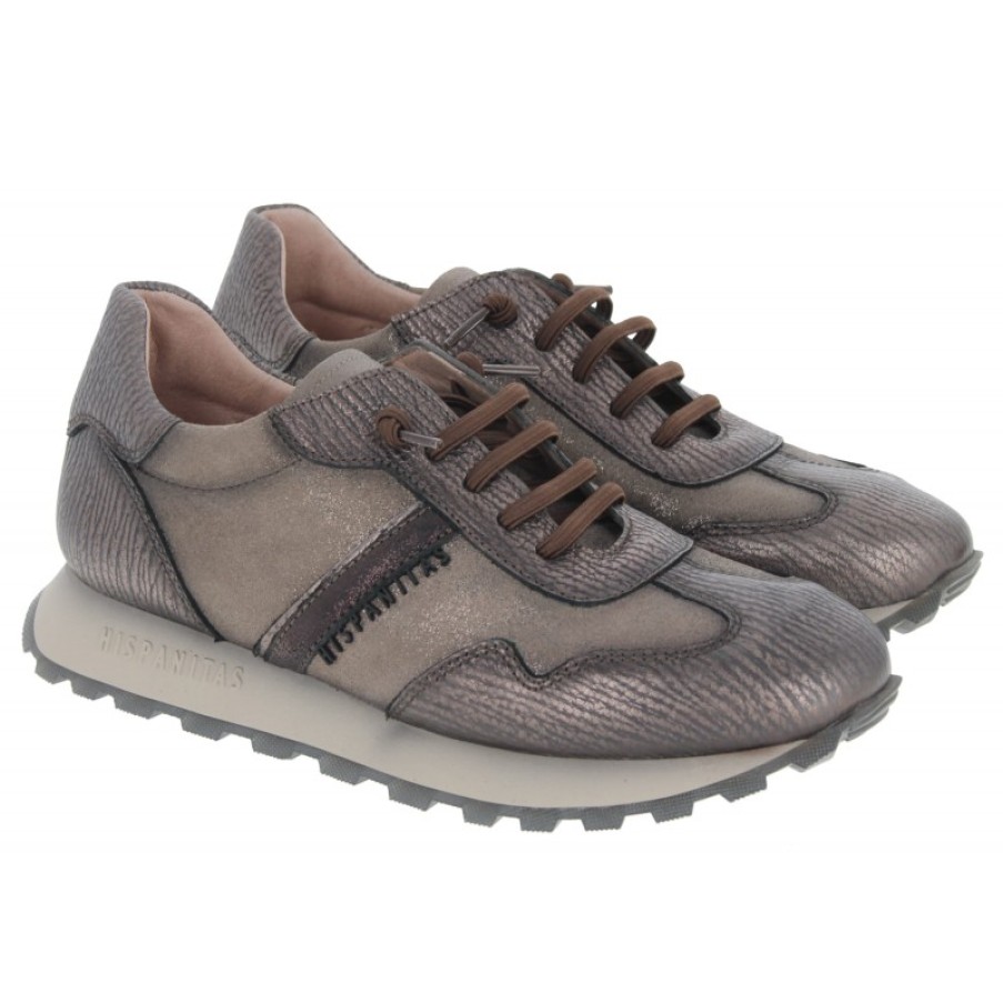 Women'S Hispanitas | Loira Hi233073 Trainers - Pewter Leather