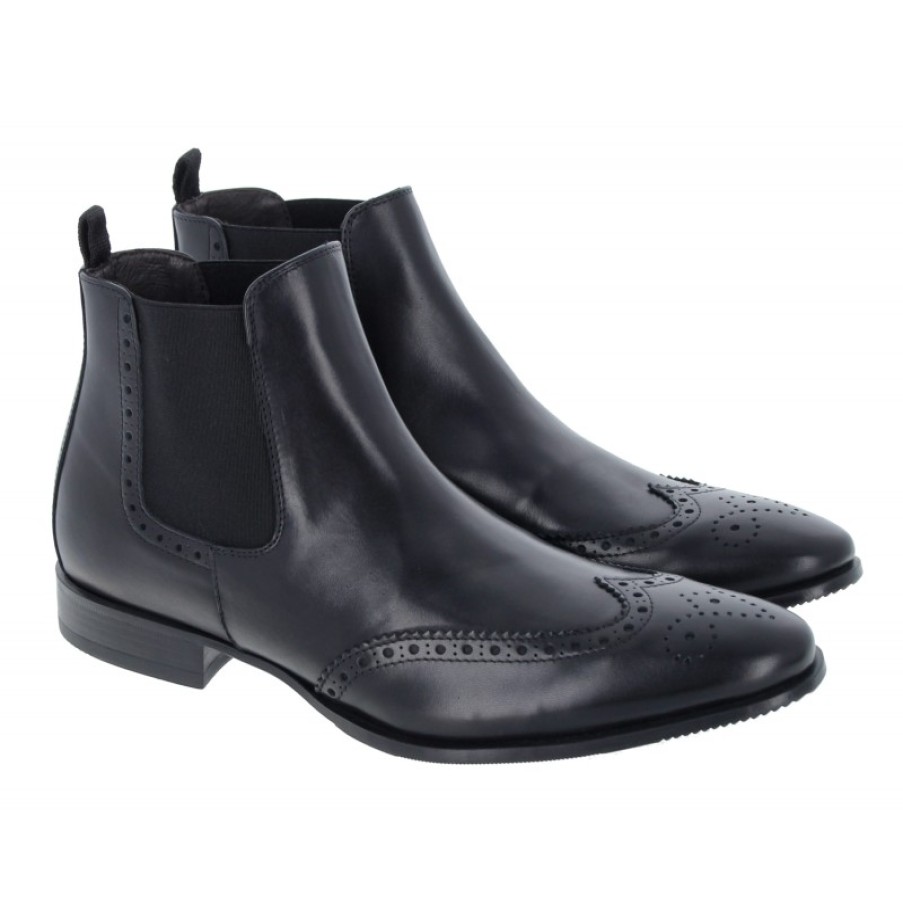 Men'S The Golden Boot | Golden Boot Renard 5838 Boots - Black Leather