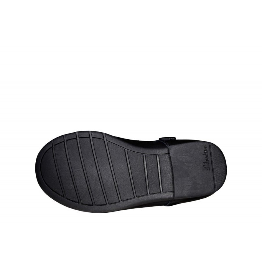 Children'S Clarks Girls School Shoes | Scala Tap Toddler School Shoes - Black Leather