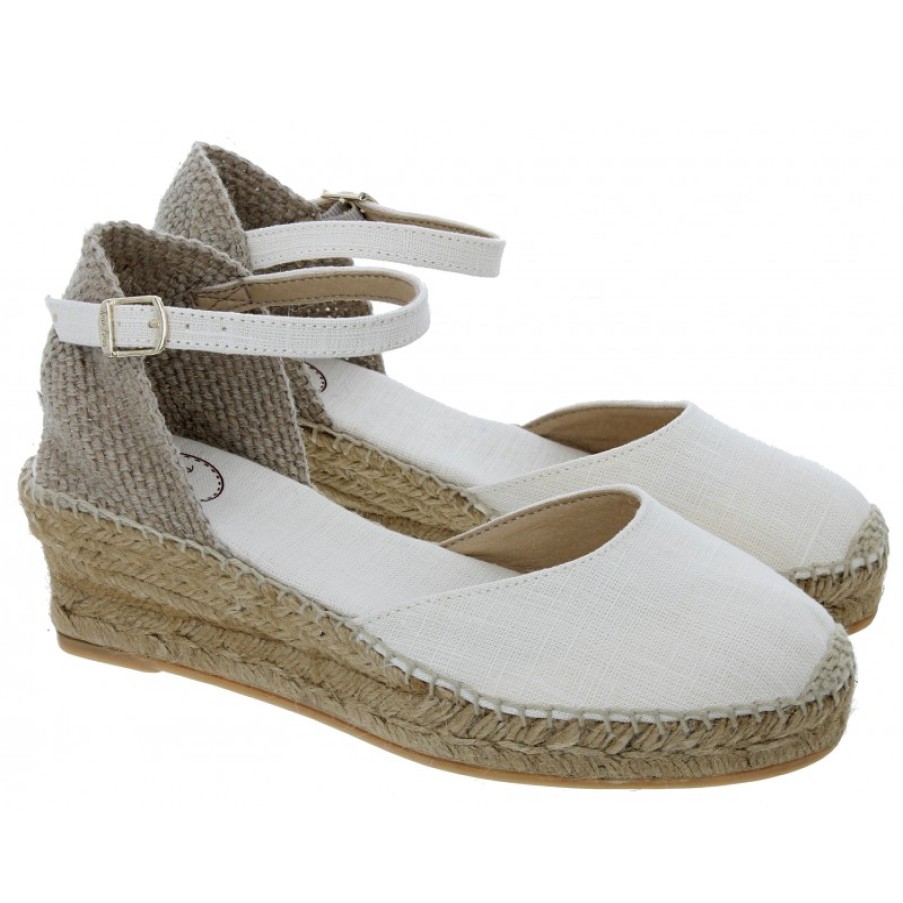 Women'S Toni Pons | Romina Wedge Espadrilles - Ecru Linen