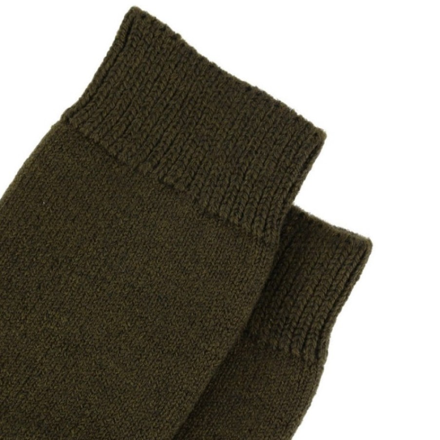 Men'S Barbour | Wellington Knee Socks Mso0143 - Green