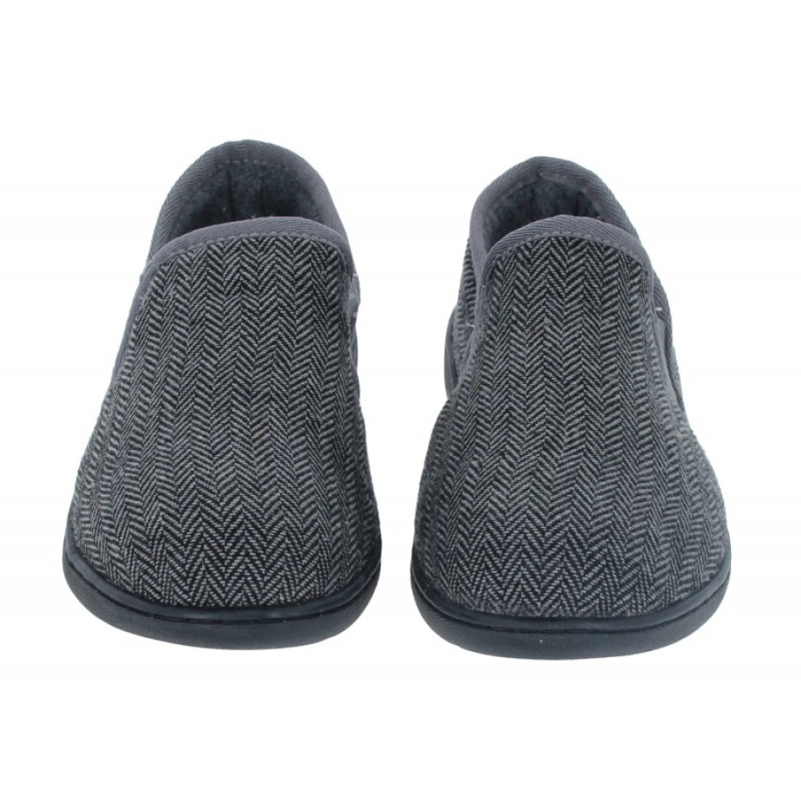 Men'S Clarks | King Ease Slippers - Dark Grey