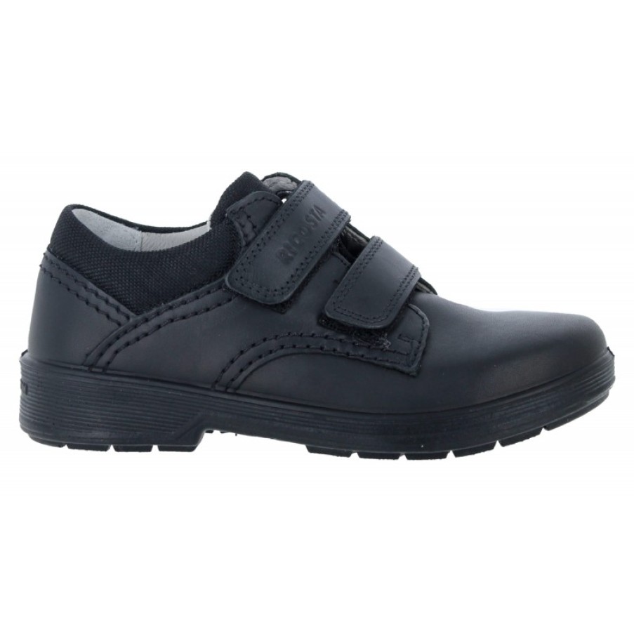 Children'S Ricosta Boys School Shoes | William 4100103 School Shoes - Black Leather