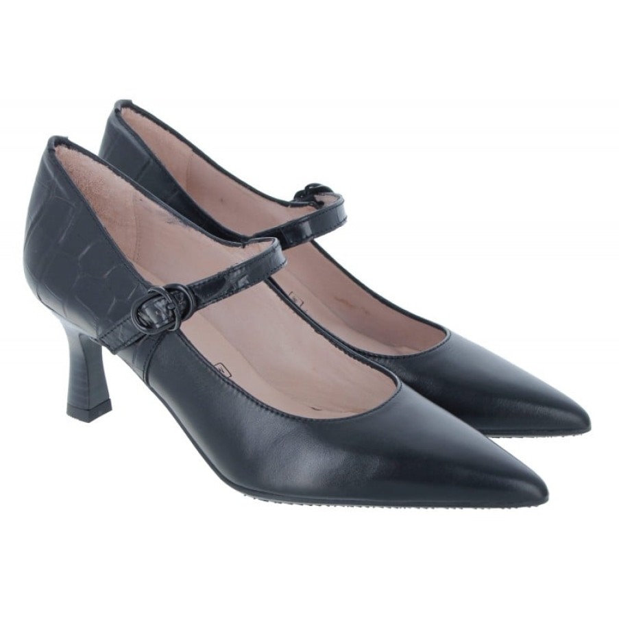 Women'S Hispanitas | Aitana Hi222378 Bar Court Shoes - Black Leather