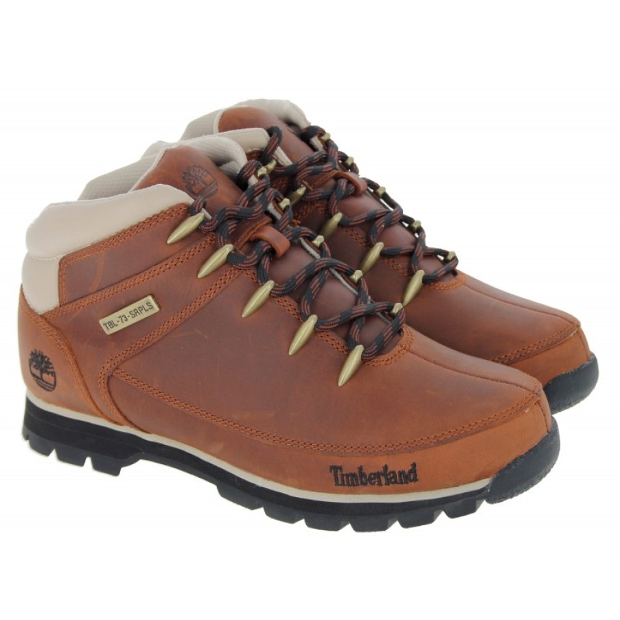 Men'S Timberland | Euro Sprint Hiker Tb0A121Jk214 Boots - Mid Brown Leather