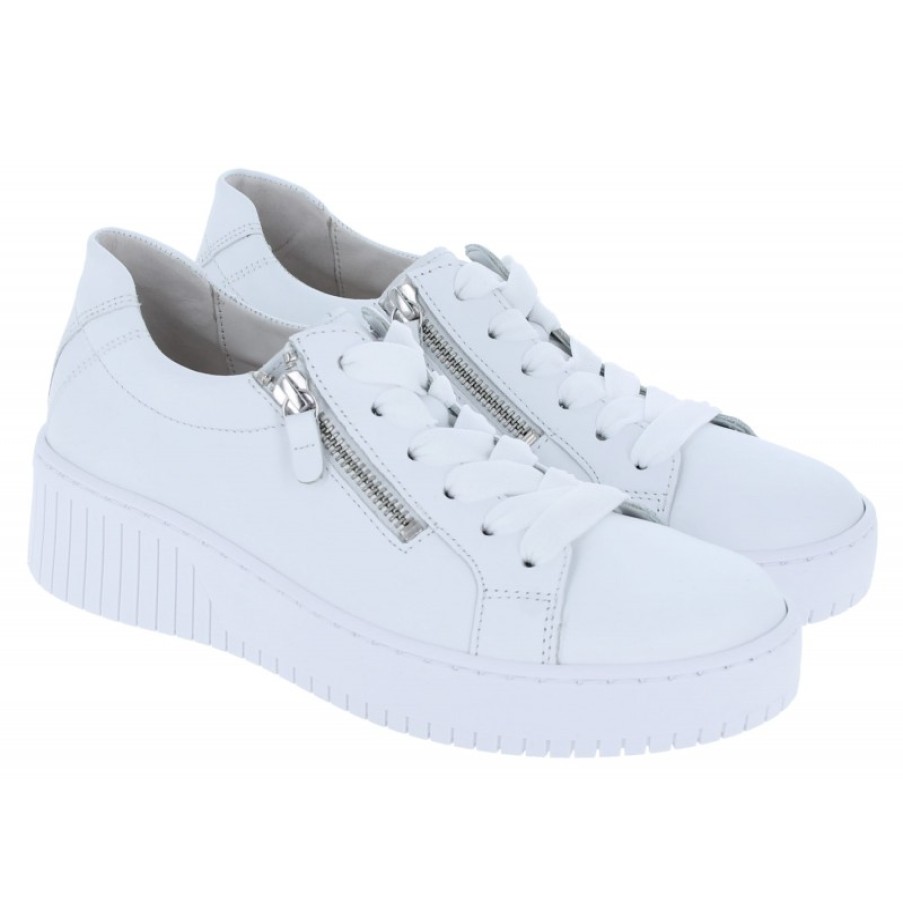 Women'S Gabor | Wolf 33.230 Casual Shoes - White Leather