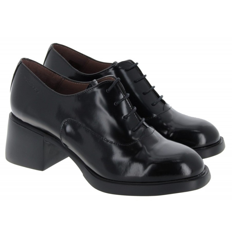 Women'S Wonders | G-6142 Lace-Up Shoes - Black Leather