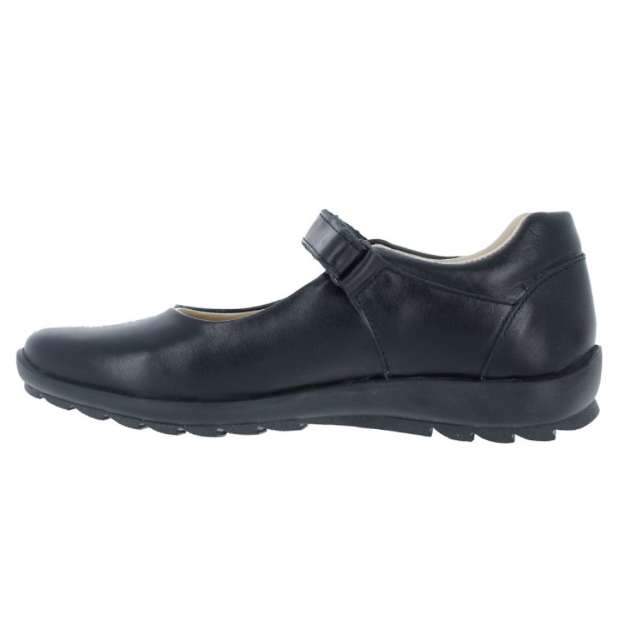 Children'S Primigi Teen Girls School Shoes | 4941022 School Shoes - Black Leather