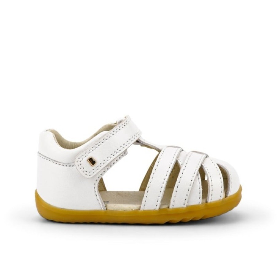 Children'S Bobux Girls Sandals | Step Up Cross Jump 7311 Closed Toe Sandals - White