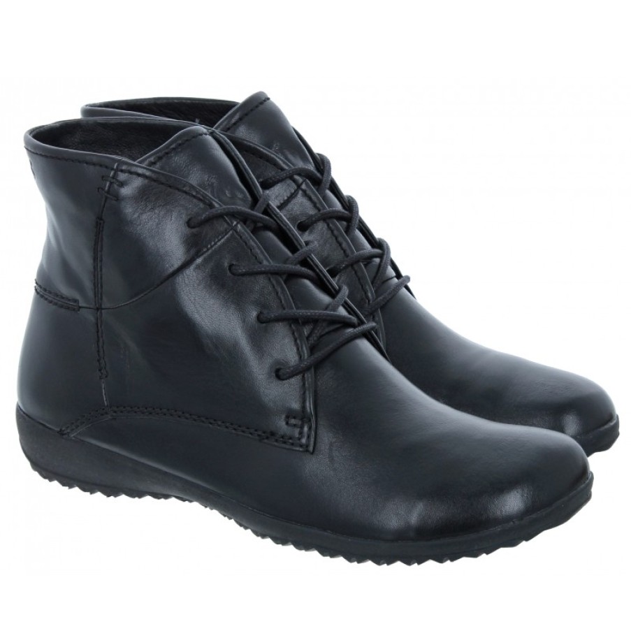 Women'S Josef Seibel | Naly 09 79709 Lace-Up Ankle Boots - Black Leather