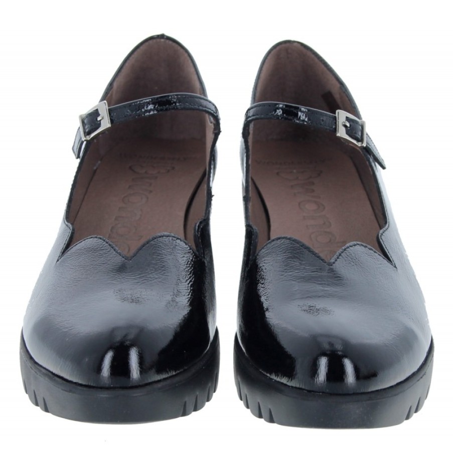 Women'S Wonders | C-33300 Mary-Jane Shoes - Black Patent