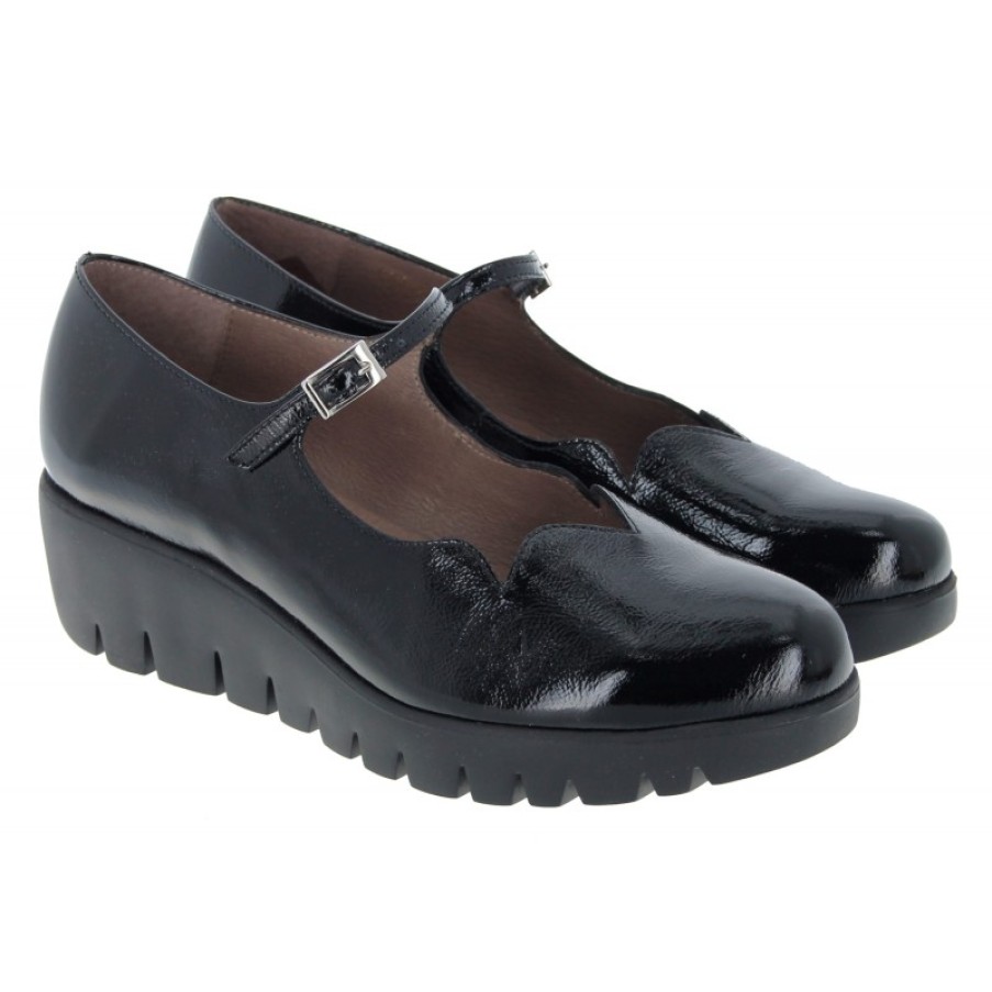 Women'S Wonders | C-33300 Mary-Jane Shoes - Black Patent