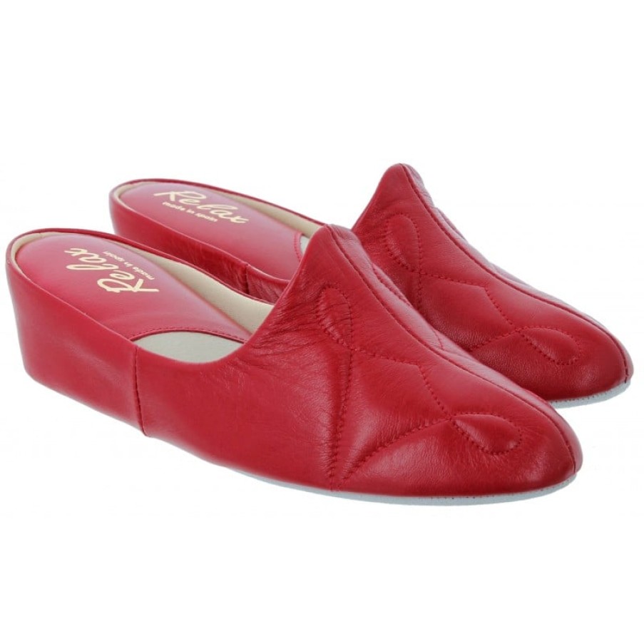 Women'S Gabor | Relax 7312 Slippers - Red Leather