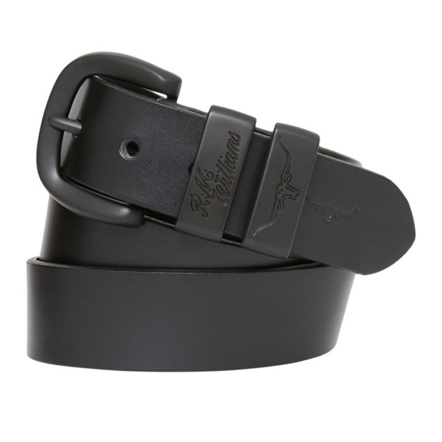 Men'S R. M. Williams | Drover 1.5 " Belt - Black