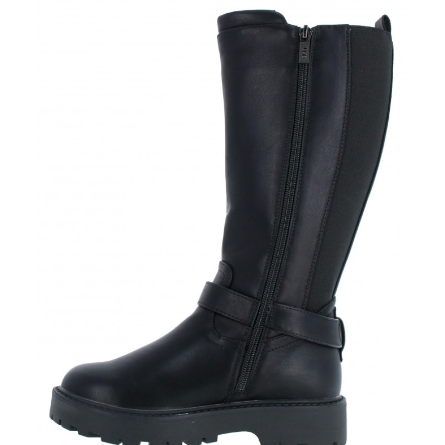 Children'S Xti Girls Boots | 150543 Long Boots - Black