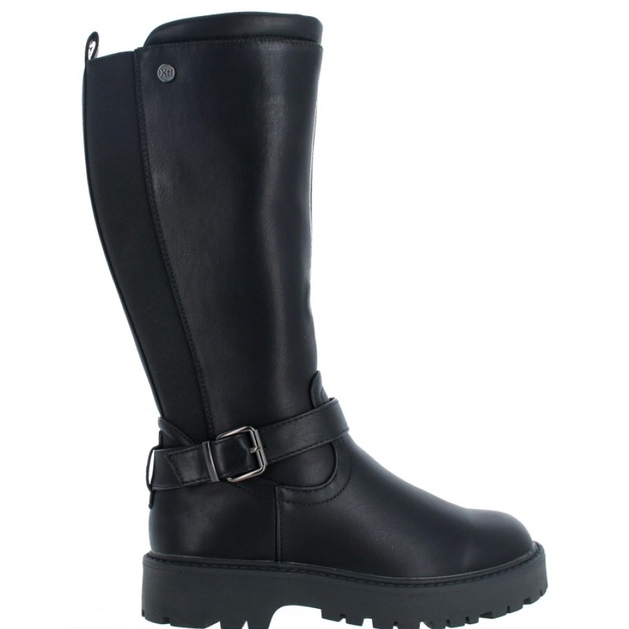 Children'S Xti Girls Boots | 150543 Long Boots - Black